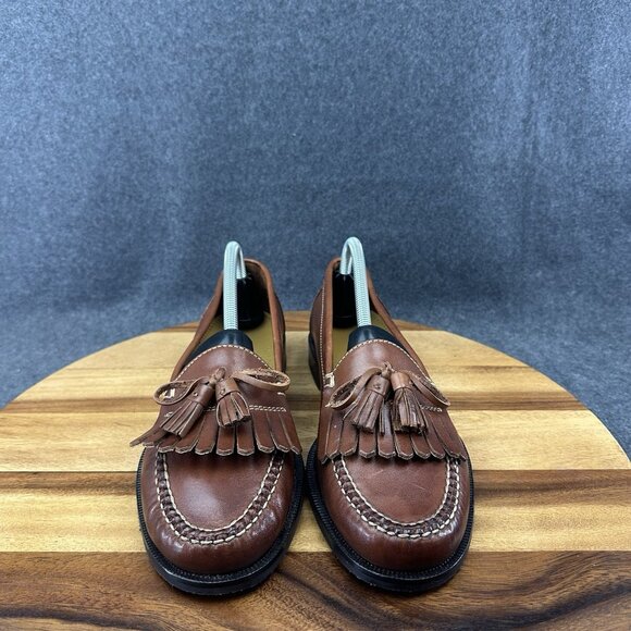 Cole Haan Loafers Size 9 M Dwight Tassel C01063 Men’s Brown Leather Slip On Shoe - Picture 3 of 9